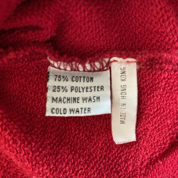 Vintage Felix The Cat Cartoon Zip Red Hoodie Size 4 (Men's M)  1998 Made in HK - Picture 8 of 8